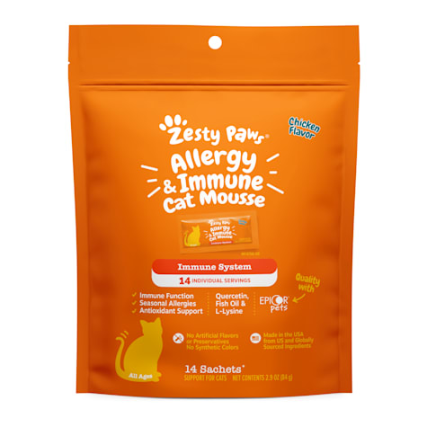 Zesty Paws Mousse Allergy & Immune, Chicken for Cats