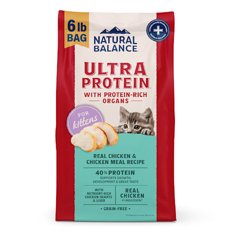 Natural Balance Ultra Protein Real Chicken & Chicken Meal Recipe Kitten Dry Cat Food