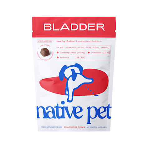 Native Pet Cranberry Bladder Chews Kidney & Urinary Supplement for Dogs