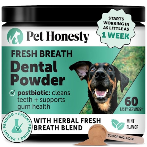Pet Honesty Mint Breath Freshener Dental Powder for Dogs