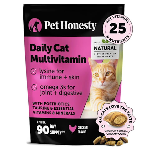 Pet Honesty Multivitamin Chicken Chews for Cats