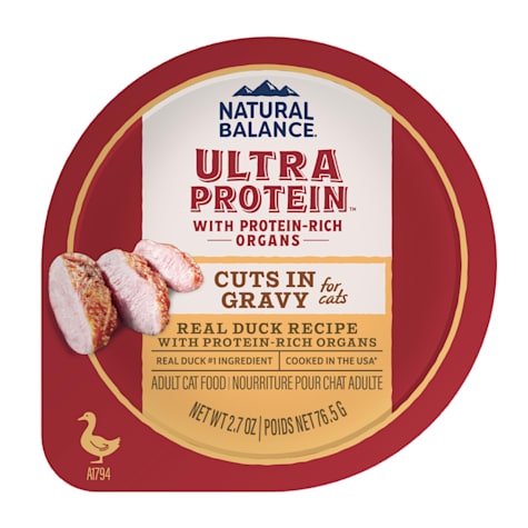Natural Balance Ultra Protein Real Duck Recipe with Protein-Rich Organs Cuts in Gravy Wet Cat Food