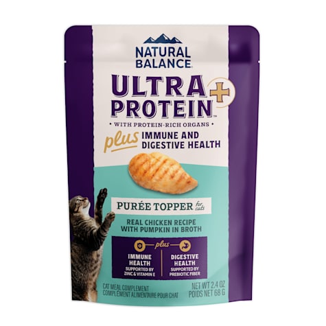 Natural Balance Ultra Protein Plus Immune & Digestive Health Real Chicken w/ Pumpkin Recipe Puree Topper Wet Cat Food
