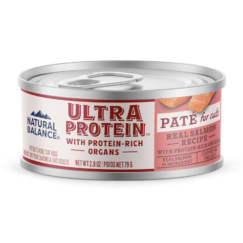 Natural Balance Ultra Protein Real Salmon Recipe with Protein-Rich Organs Pate Wet Cat Food