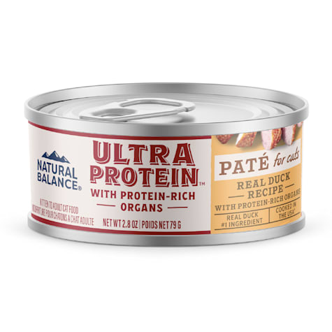 Natural Balance Ultra Protein Real Duck Recipe with Protein-Rich Organs Pate Wet Cat Food