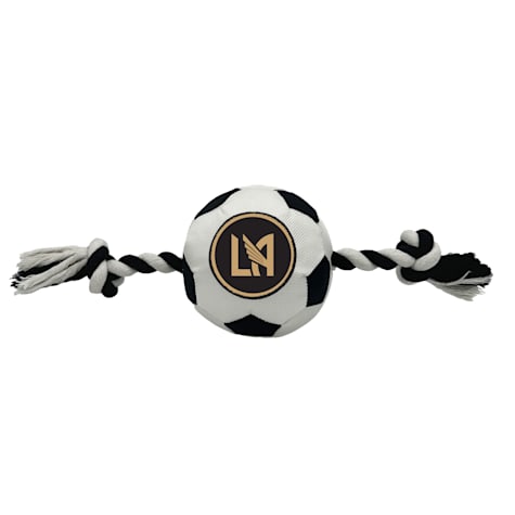 Pets First MLS Los Angeles FC Soccer Ball Rope Toy for Dogs