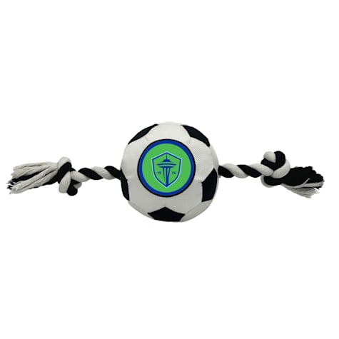 Pets First MLS Seattle Sounders FC Soccer Ball Rope Toy for Dogs