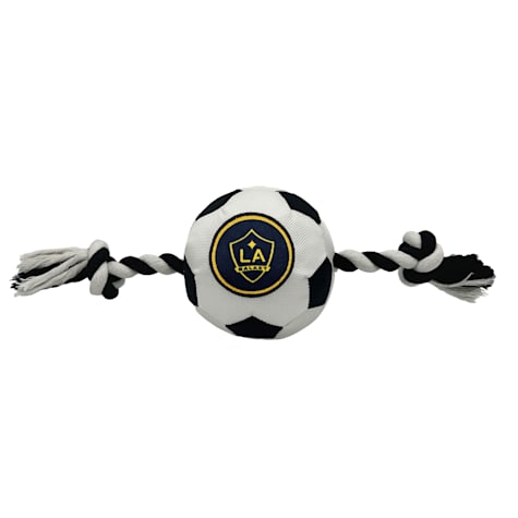 Pets First MLS LA Galaxy Soccer Ball Rope Toy for Dogs
