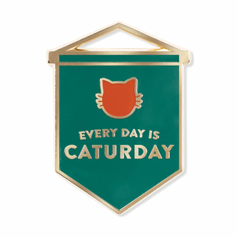 PetShop by Fringe Studio Caturday Enamel Pin