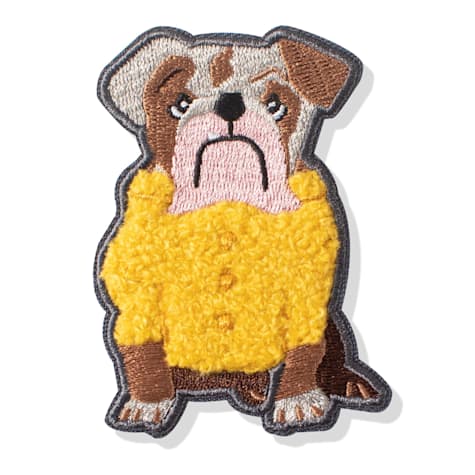 PetShop by Fringe Studio Sweater Bulldog Patch