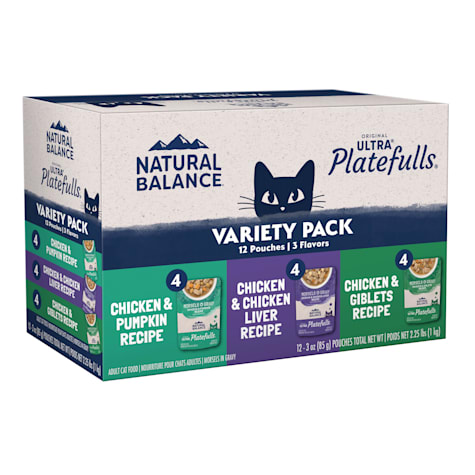 Natural Balance Original Ultra Platefulls Best Sellers Wet Cat Food Variety Pack
