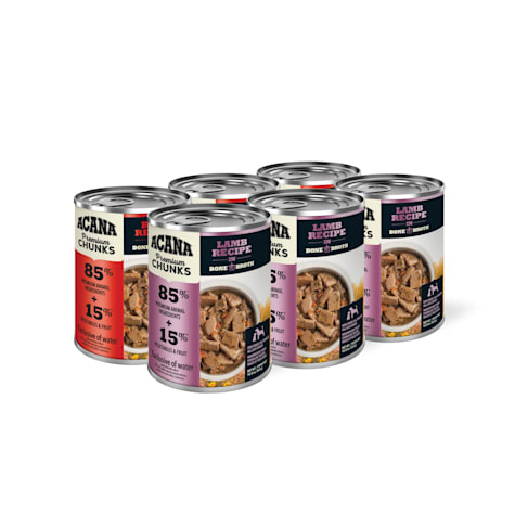 ACANA Premium Chunks Beef + Lamb Recipes Wet Dog Food Variety Pack
