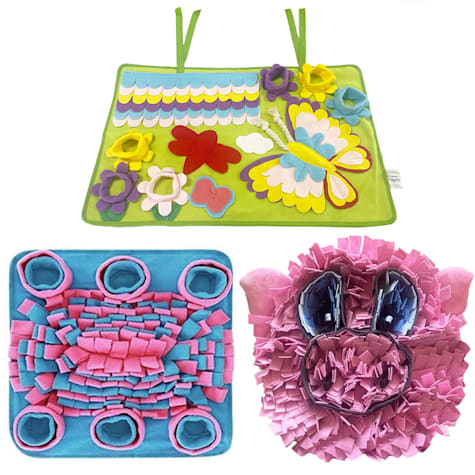 Piggy Poo and Crew Snuffle Forraging Mats for Dogs Puppies Pigs Rabbits Cats Small Animals