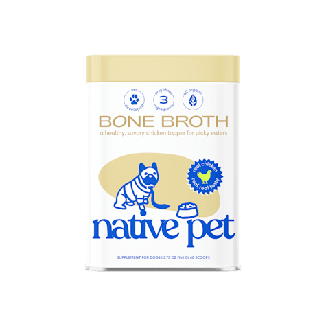 Native Pet Real Chicken Bone Broth Powder Dog Food Topper