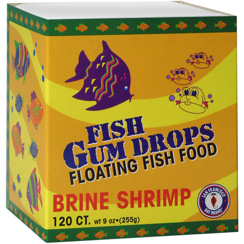 San Francisco Bay Brand Frozen Gumdrops Floating Fish Food Brine Shrimp