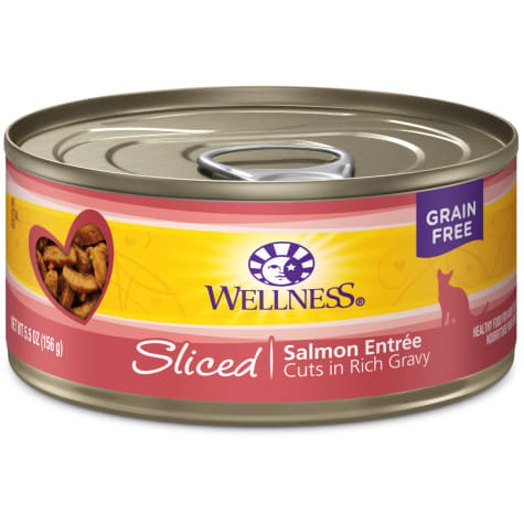 Wellness Complete Health Natural Grain Free Sliced Salmon Entree Wet Cat Food