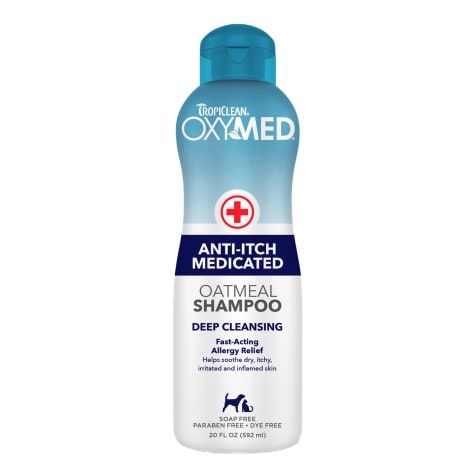 TropiClean OxyMed Medicated Anti Itch Oatmeal Shampoo for Pets