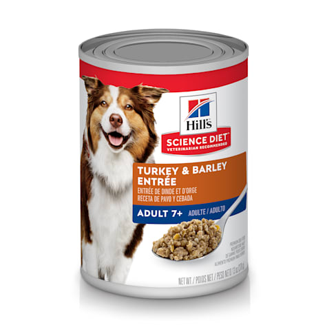 Hill's Science Diet Senior 7+ Turkey & Barley Entree Canned Wet Dog Food
