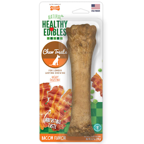 Nylabone Healthy Edibles All-Natural Long Lasting Bacon Flavored Souper Dog Bone Chew Treat