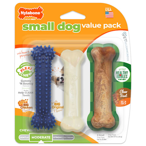 Nylabone Healthy Edibles and Flexi Value Pack Variety Dog chews