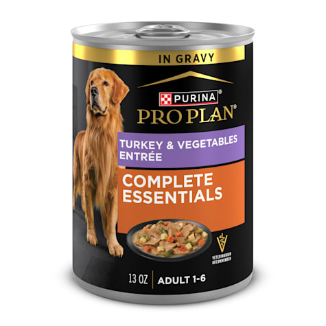 Purina Pro Plan Complete Essentials Turkey and Vegetables Entree in Wet Dog Food Gravy