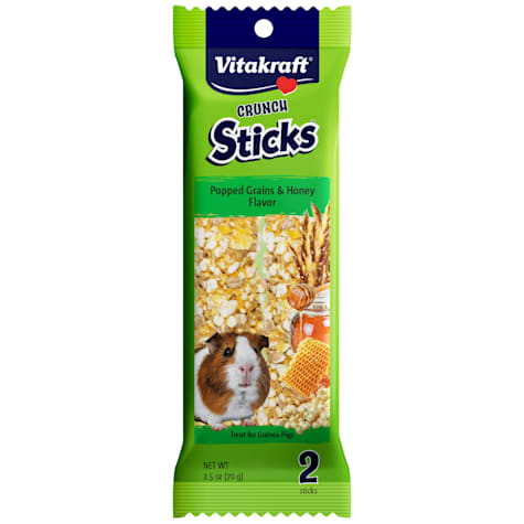 Vitakraft Popped Grains and Honey Flavor, Crunch Sticks Guinea Pig Treats