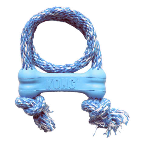 KONG Puppy Goodie Bone w/Rope Assorted Dog Toy