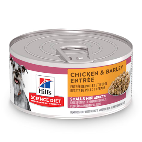 Hill's Science Diet Adult 7+ Small & Mini Chicken & Barley Entree Canned Wet Dog Food