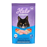 Halo Holistic Complete Digestive Health, Sensitive Stomach Support, Wild-caught Whitefish Recipe Adult Dry Cat Food