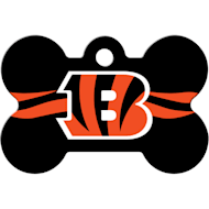 Quick-Tag NFL Bone Personalized Engraved Pet ID Tag