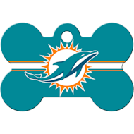 Quick-Tag NFL Bone Personalized Engraved Pet ID Tag