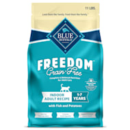 Blue Buffalo Freedom Natural Grain-Free, Fish Recipe, Indoor Adult Dry Cat Food