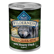 Blue Buffalo Wilderness Wolf Creek Stew Hearty Duck Stew in Gravy Wet Food for Dogs