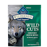 Blue Buffalo Wilderness Trail Toppers Wild Cuts Natural High-Protein Duck Bites in Hearty Gravy Wet Dog Food