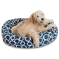 Majestic Pet Fusion Navy Sherpa Bagel Dog Bed
