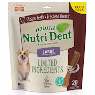Nylabone Nutri Dent Limited Ingredients Large Filet Mignon Dental Chews