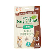 Nylabone Nutri Dent Limited Ingredients Mini Filet Mignon Dental Chews for Dogs