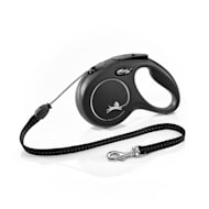 Flexi FLEXI New Classic Tape 16' Retractable Leash in Black Noir - The Fish  & Bone