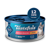 Blue Buffalo Tastefuls Made with Natural Ingredients, Salmon Entree Wet Cat Food Pate