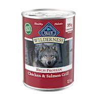 Blue Buffalo Wilderness Grain Free, Salmon & Chicken High Protein Adult Wet Dog Food