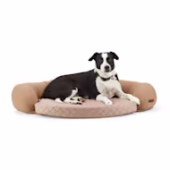 Reddy Tan Cozy & Cool Touch Corner Dog Bed