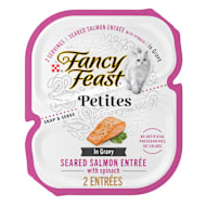 Fancy Feast Petites Seared Salmon With Spinach Entree Gourmet Gravy Wet Cat Food