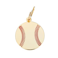 Two Tails Pet Company Baseball Pet ID Tag