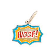 Two Tails Pet Company Woof! Pet ID Tag