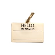 Two Tails Pet Company Hello My Name is Blank Pet ID Tag