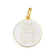 Two Tails Pet Company Nap Hard, Play Hard Pet ID Tag