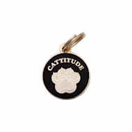 Two Tails Pet Company Cattitude Pet ID Tag
