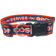 Pets First Denver Broncos Satin Dog Collar