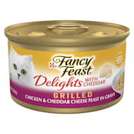 Fancy Feast Delights With Cheddar Grilled Chicken and Cheddar Cheese Feast in Gravy Wet Cat Food