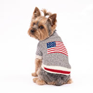 Reddy American Flag Hooded Pet Sweater